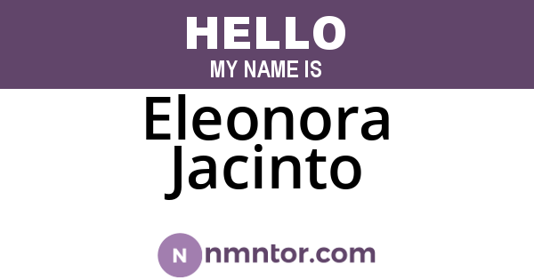 Eleonora Jacinto