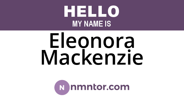 Eleonora Mackenzie