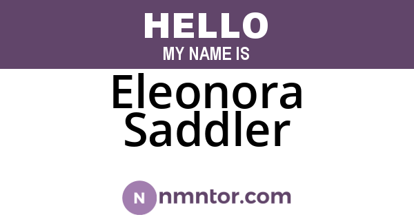 Eleonora Saddler