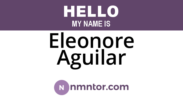 Eleonore Aguilar