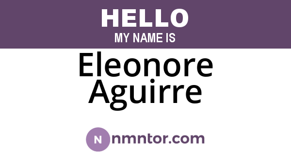 Eleonore Aguirre