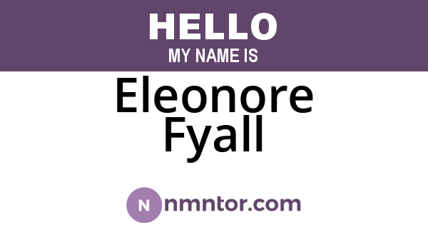 Eleonore Fyall