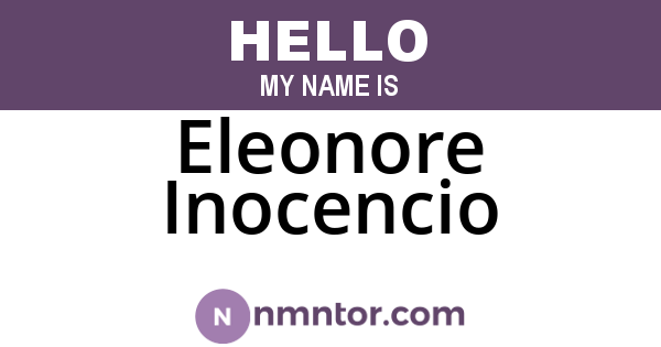 Eleonore Inocencio