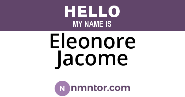 Eleonore Jacome