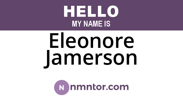 Eleonore Jamerson