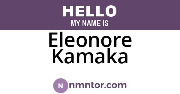Eleonore Kamaka