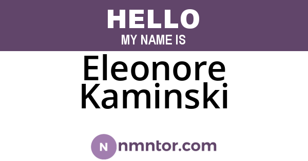 Eleonore Kaminski