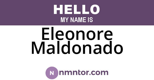 Eleonore Maldonado