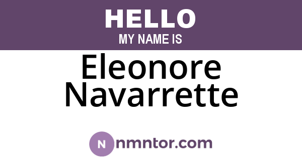 Eleonore Navarrette