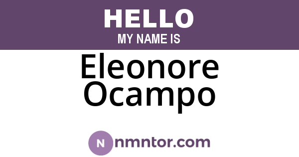 Eleonore Ocampo
