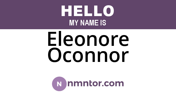 Eleonore Oconnor