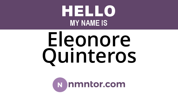 Eleonore Quinteros