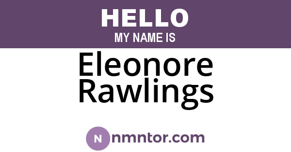 Eleonore Rawlings