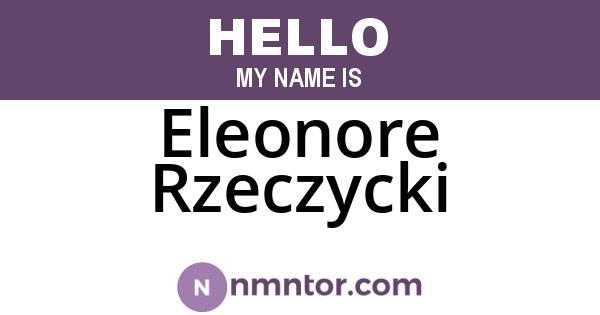 Eleonore Rzeczycki