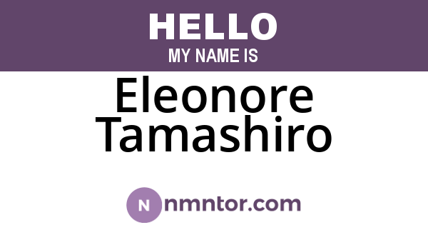 Eleonore Tamashiro