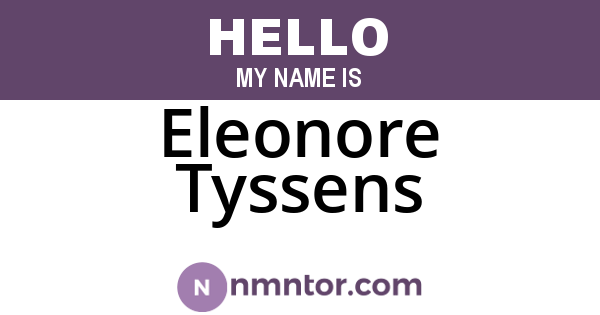 Eleonore Tyssens