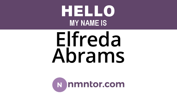Elfreda Abrams