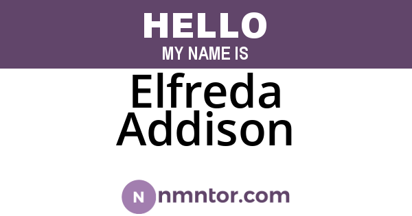 Elfreda Addison