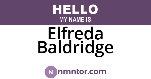 Elfreda Baldridge