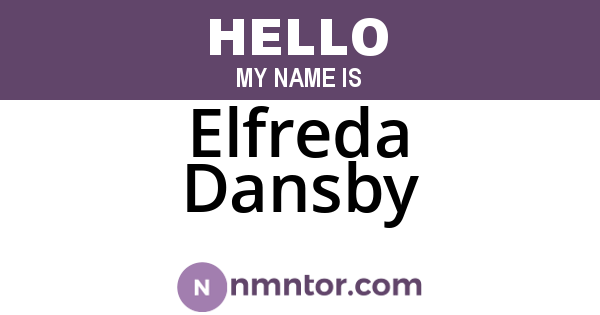 Elfreda Dansby