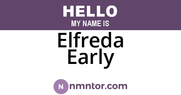 Elfreda Early