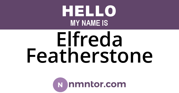 Elfreda Featherstone