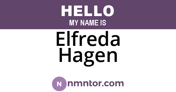 Elfreda Hagen