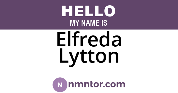 Elfreda Lytton