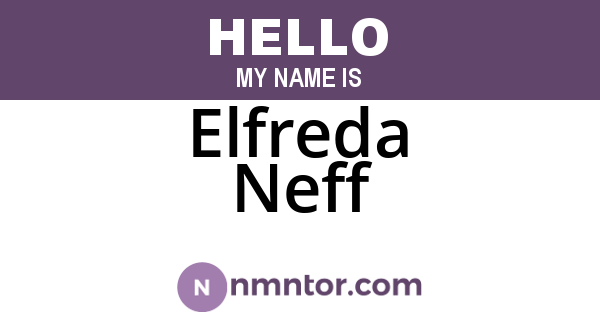 Elfreda Neff