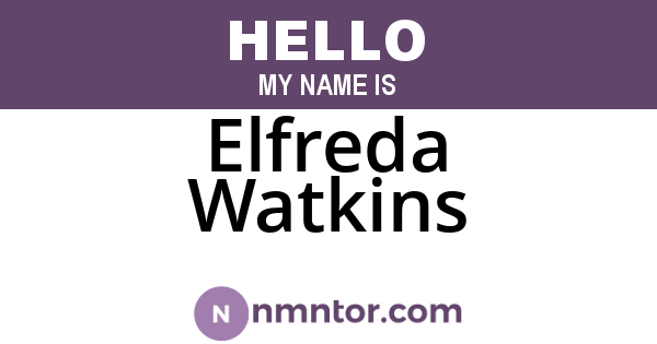 Elfreda Watkins