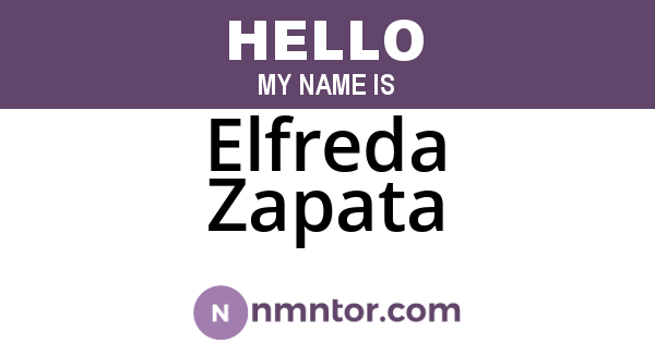 Elfreda Zapata