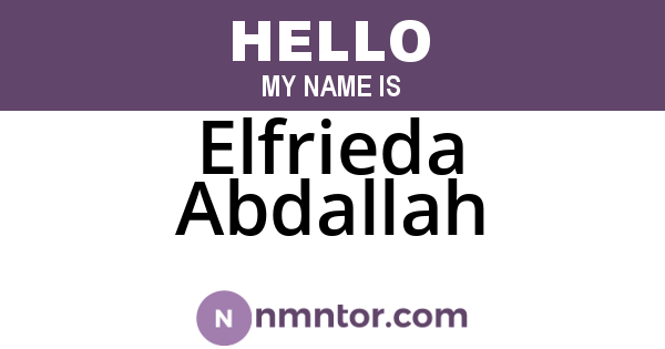 Elfrieda Abdallah