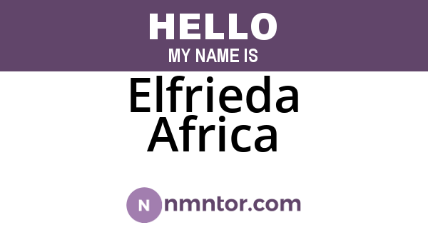 Elfrieda Africa