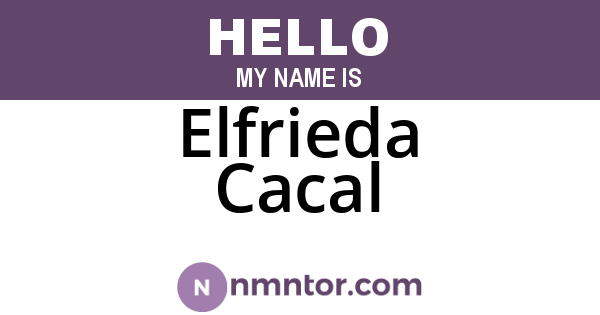 Elfrieda Cacal
