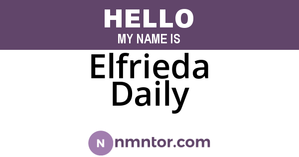 Elfrieda Daily