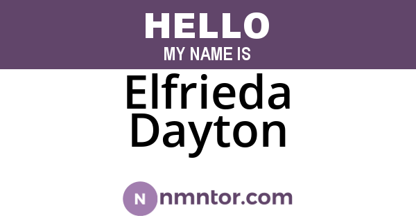 Elfrieda Dayton