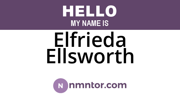 Elfrieda Ellsworth