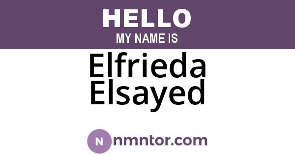 Elfrieda Elsayed