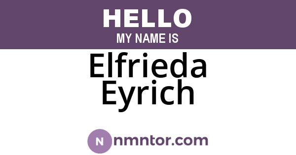 Elfrieda Eyrich