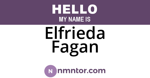 Elfrieda Fagan