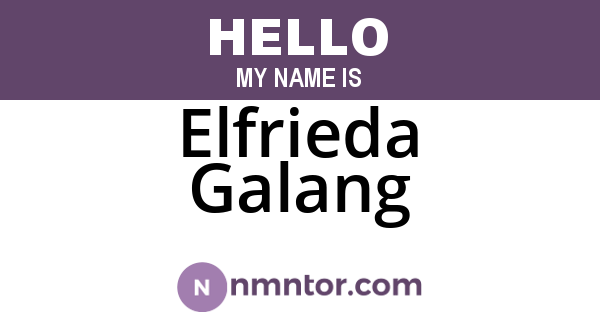 Elfrieda Galang