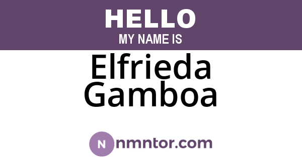 Elfrieda Gamboa