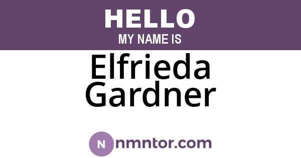 Elfrieda Gardner