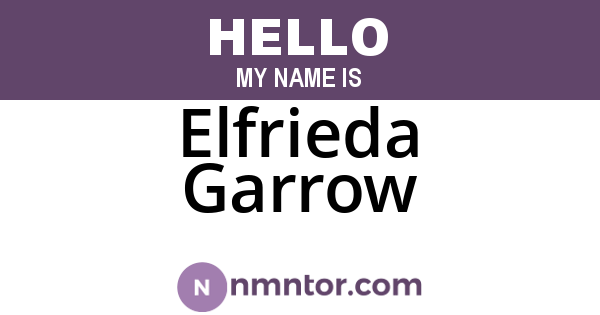 Elfrieda Garrow