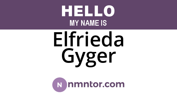 Elfrieda Gyger