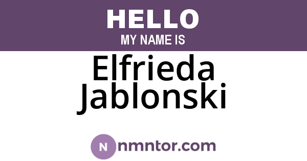 Elfrieda Jablonski