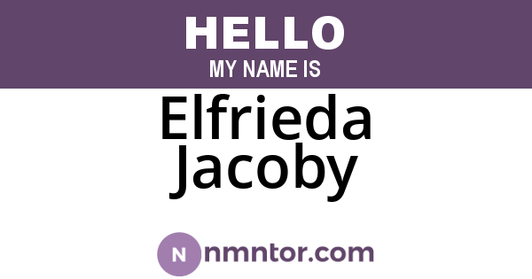 Elfrieda Jacoby