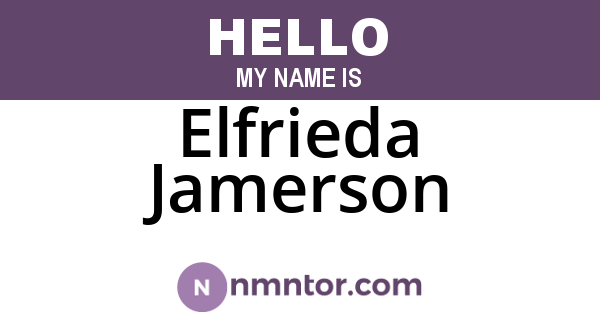 Elfrieda Jamerson