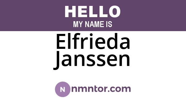 Elfrieda Janssen