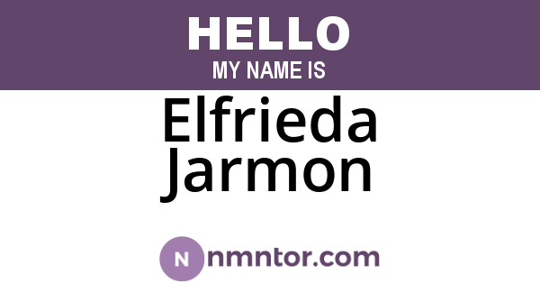 Elfrieda Jarmon